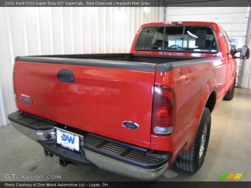 Red Clearcoat / Medium Flint Grey 2003 Ford F250 Super Duty XLT SuperCab