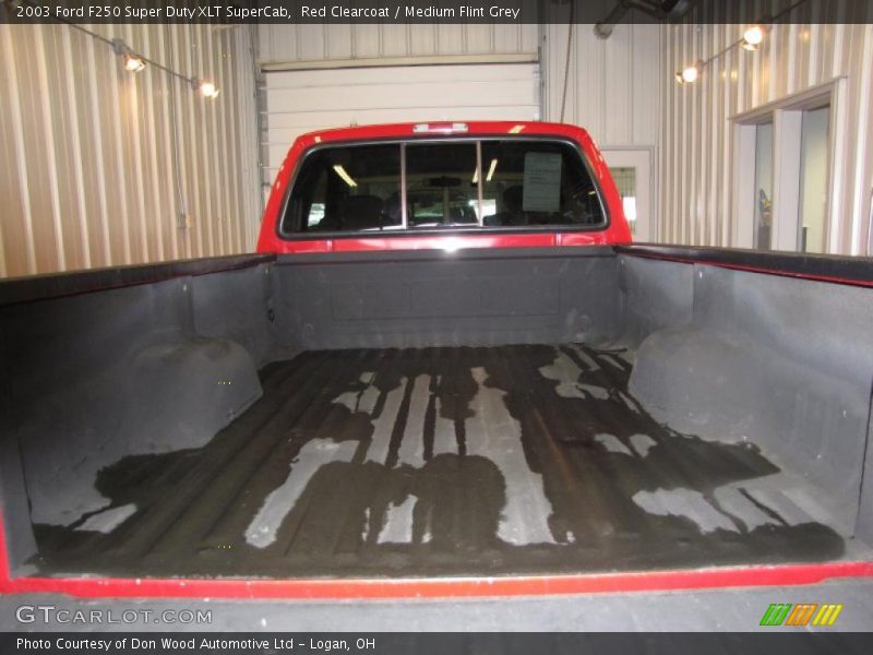 Red Clearcoat / Medium Flint Grey 2003 Ford F250 Super Duty XLT SuperCab