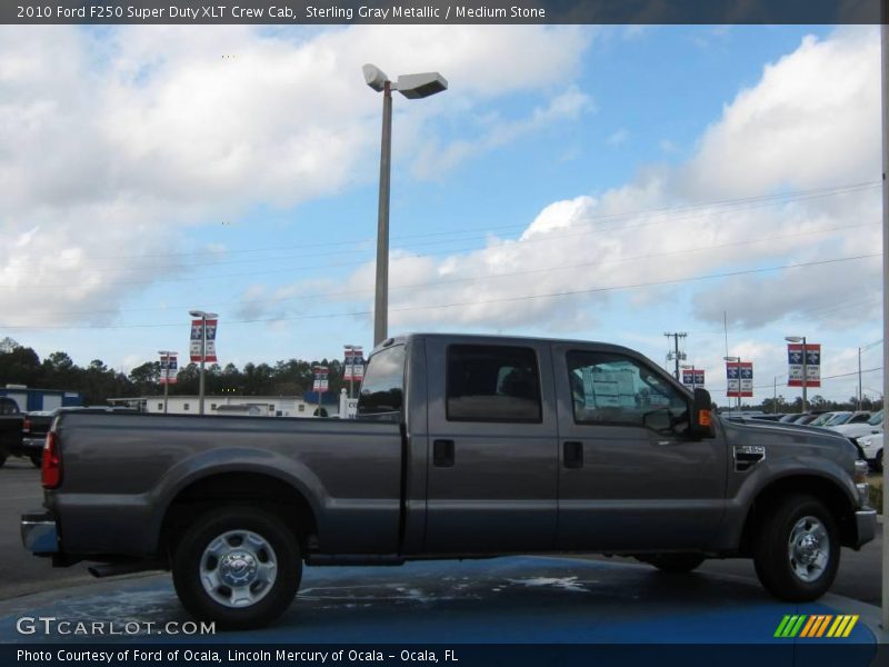 Sterling Gray Metallic / Medium Stone 2010 Ford F250 Super Duty XLT Crew Cab