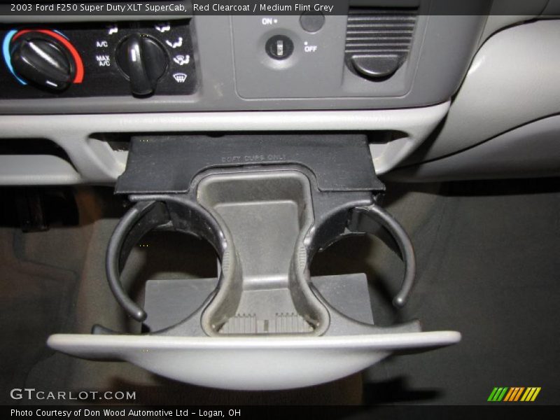 Red Clearcoat / Medium Flint Grey 2003 Ford F250 Super Duty XLT SuperCab