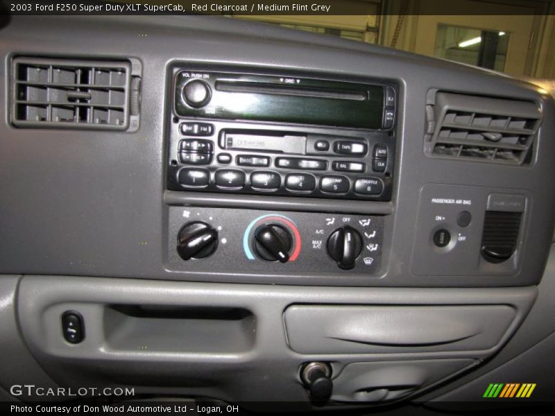 Red Clearcoat / Medium Flint Grey 2003 Ford F250 Super Duty XLT SuperCab