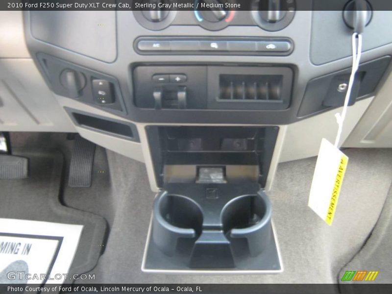 Sterling Gray Metallic / Medium Stone 2010 Ford F250 Super Duty XLT Crew Cab
