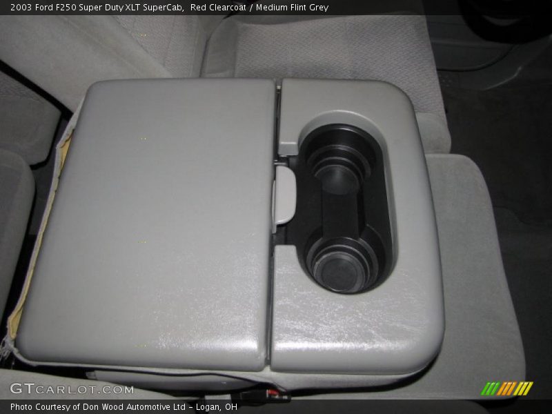 Red Clearcoat / Medium Flint Grey 2003 Ford F250 Super Duty XLT SuperCab