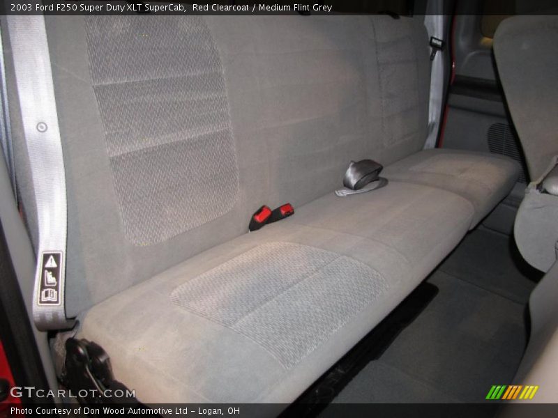 Red Clearcoat / Medium Flint Grey 2003 Ford F250 Super Duty XLT SuperCab