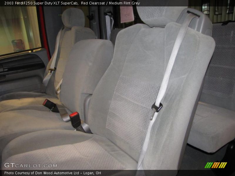 Red Clearcoat / Medium Flint Grey 2003 Ford F250 Super Duty XLT SuperCab