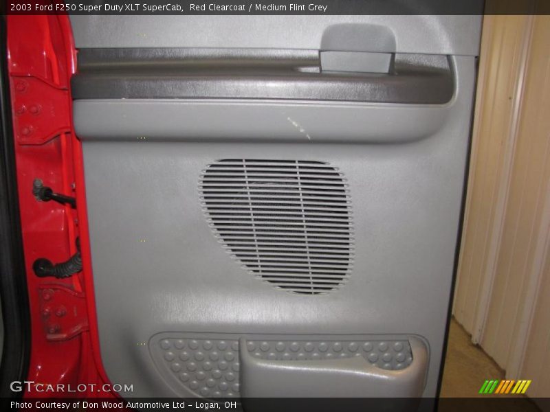 Red Clearcoat / Medium Flint Grey 2003 Ford F250 Super Duty XLT SuperCab