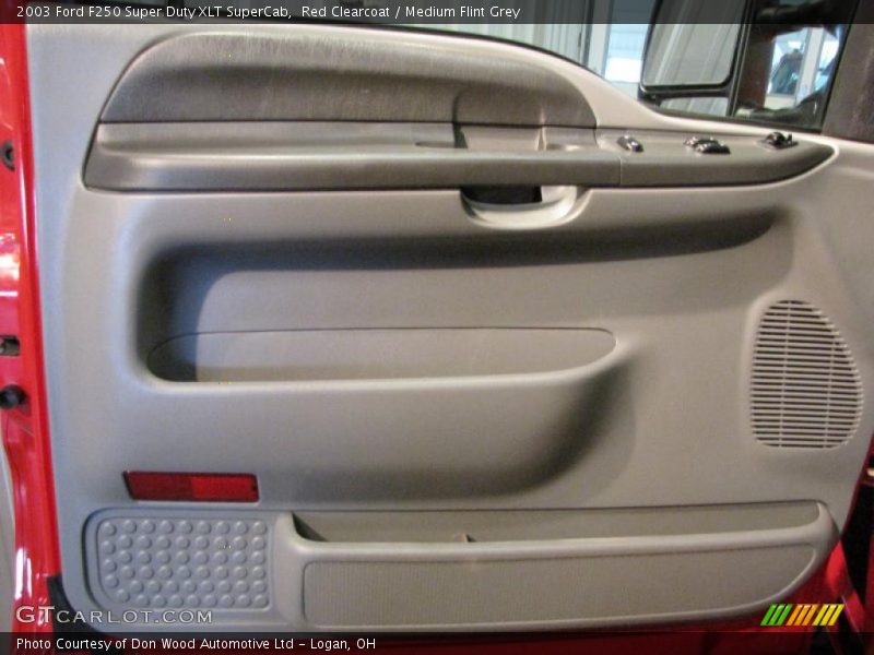Red Clearcoat / Medium Flint Grey 2003 Ford F250 Super Duty XLT SuperCab