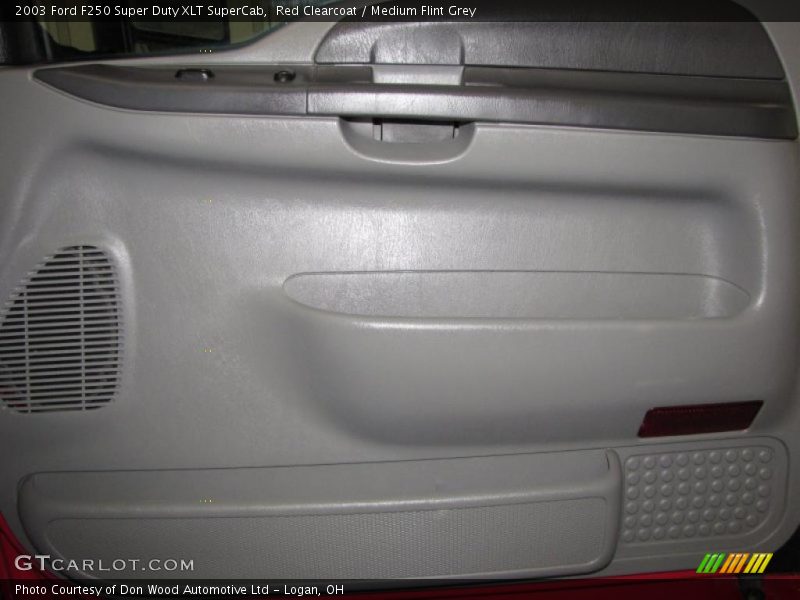 Red Clearcoat / Medium Flint Grey 2003 Ford F250 Super Duty XLT SuperCab