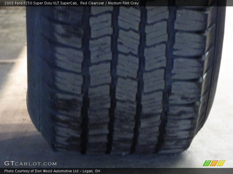Red Clearcoat / Medium Flint Grey 2003 Ford F250 Super Duty XLT SuperCab