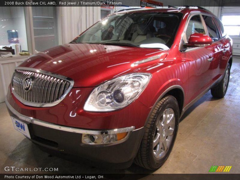 Red Jewel / Titanium/Dark Titanium 2008 Buick Enclave CXL AWD