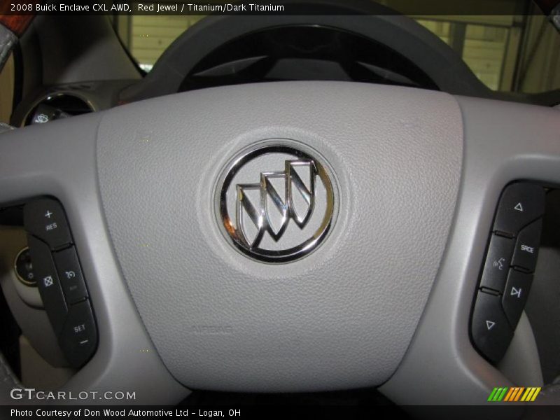 Red Jewel / Titanium/Dark Titanium 2008 Buick Enclave CXL AWD