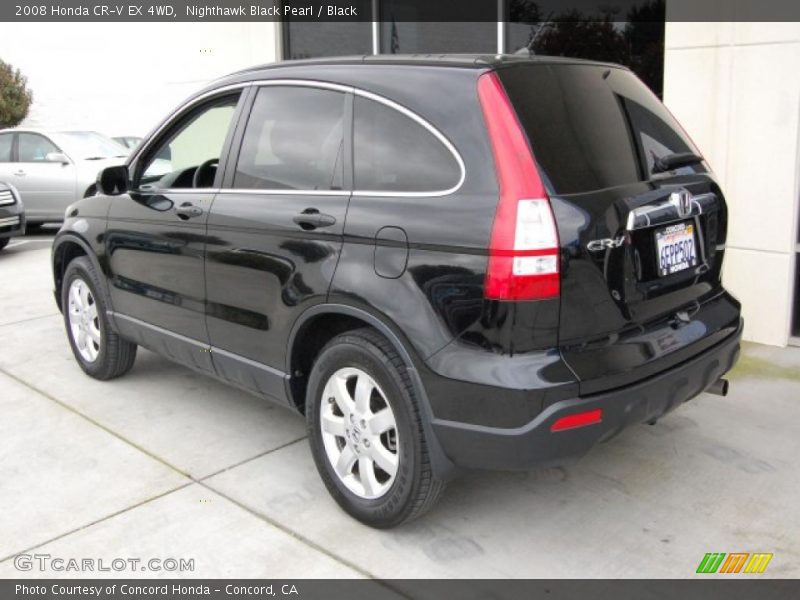 Nighthawk Black Pearl / Black 2008 Honda CR-V EX 4WD