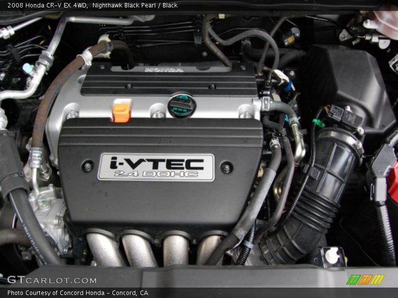 Nighthawk Black Pearl / Black 2008 Honda CR-V EX 4WD