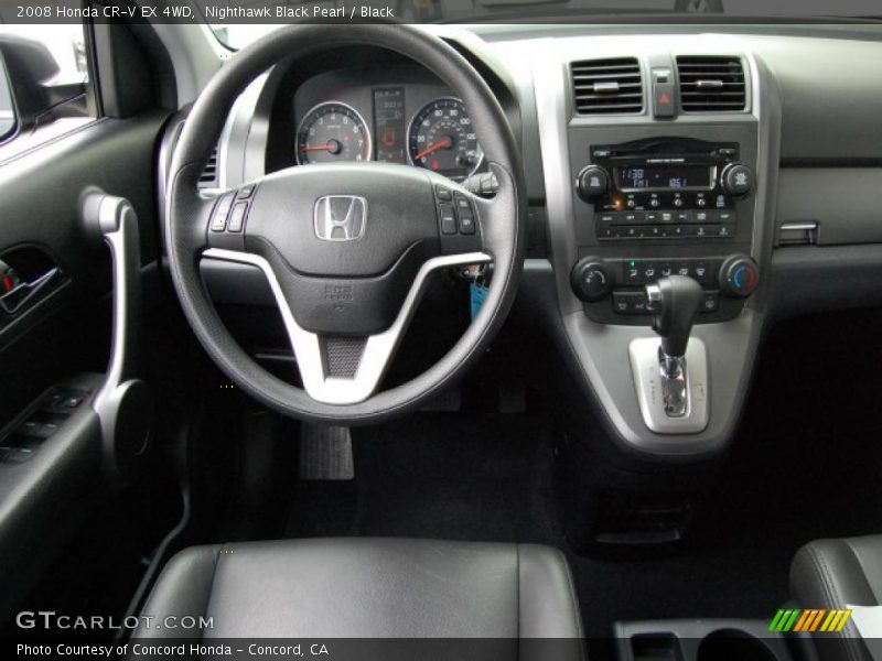 Nighthawk Black Pearl / Black 2008 Honda CR-V EX 4WD