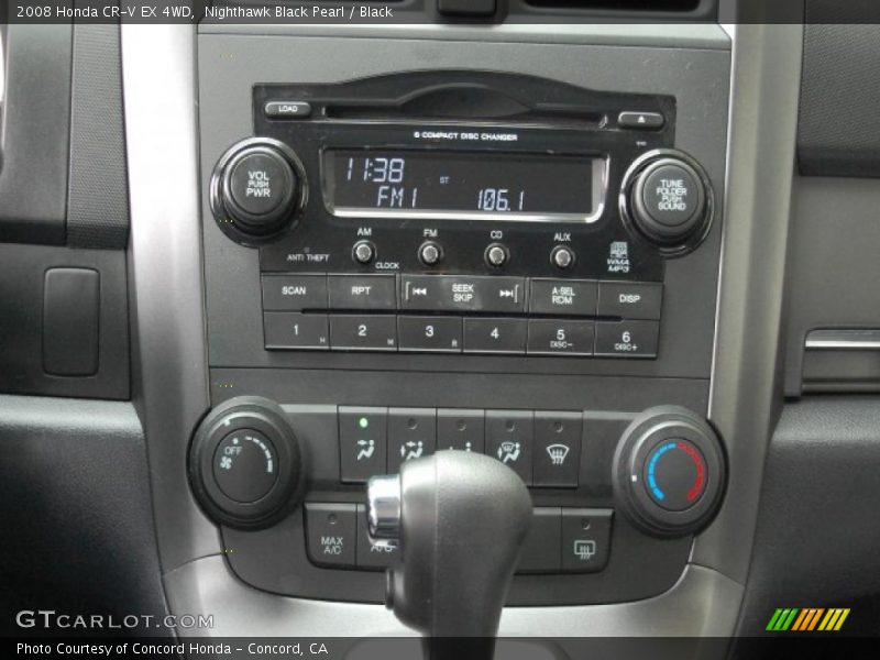Nighthawk Black Pearl / Black 2008 Honda CR-V EX 4WD