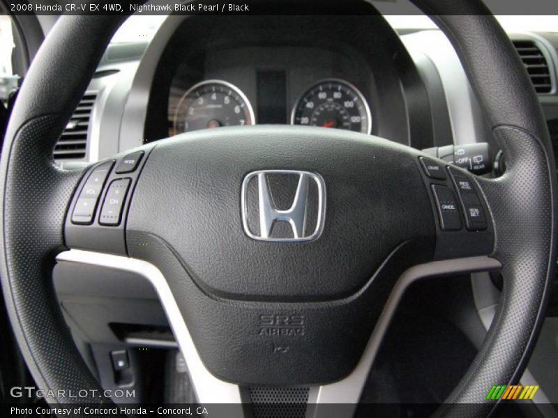 Nighthawk Black Pearl / Black 2008 Honda CR-V EX 4WD