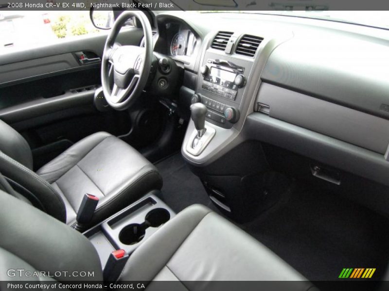 Nighthawk Black Pearl / Black 2008 Honda CR-V EX 4WD