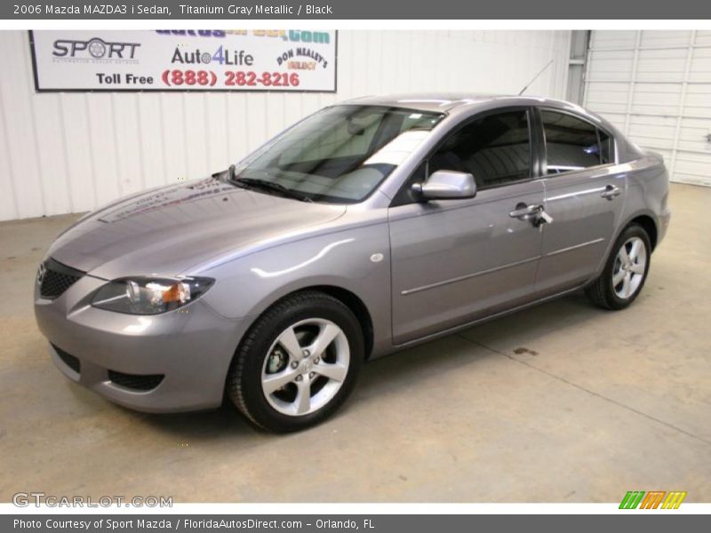 Titanium Gray Metallic / Black 2006 Mazda MAZDA3 i Sedan