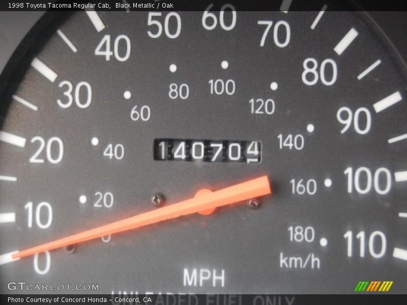 Black Metallic / Oak 1998 Toyota Tacoma Regular Cab