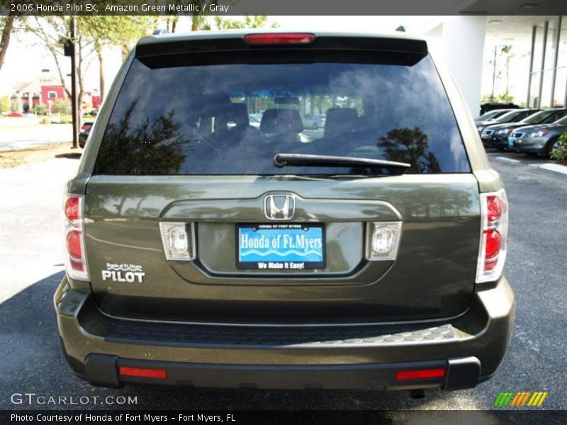 Amazon Green Metallic / Gray 2006 Honda Pilot EX