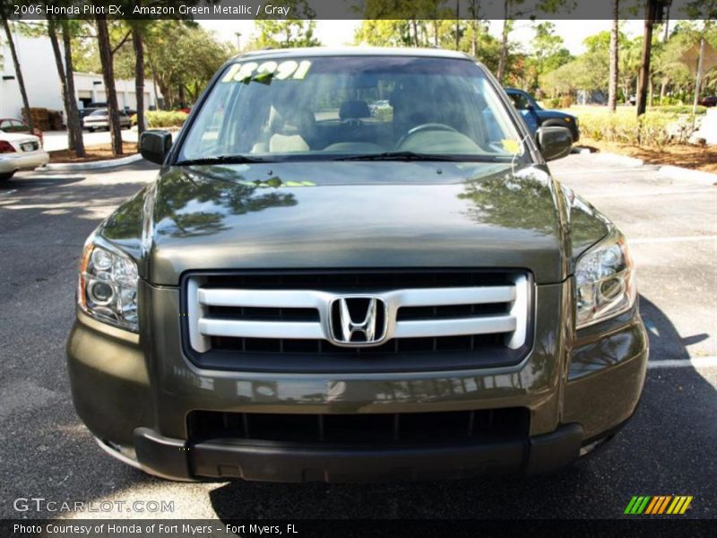 Amazon Green Metallic / Gray 2006 Honda Pilot EX