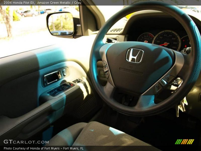 Amazon Green Metallic / Gray 2006 Honda Pilot EX