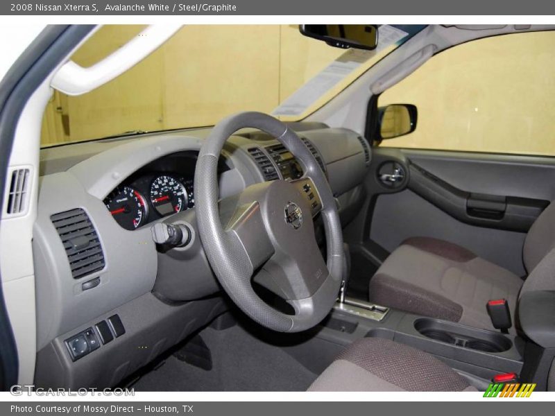 Avalanche White / Steel/Graphite 2008 Nissan Xterra S
