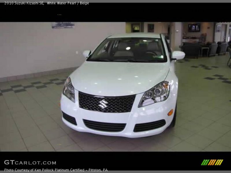 White Water Pearl / Beige 2010 Suzuki Kizashi SE