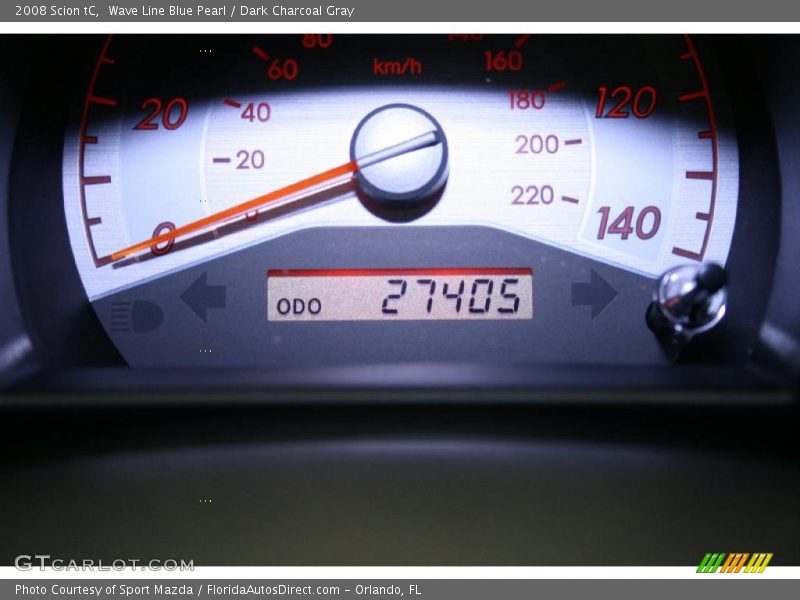 Wave Line Blue Pearl / Dark Charcoal Gray 2008 Scion tC
