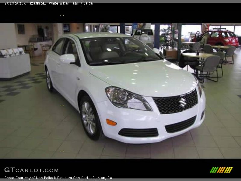 White Water Pearl / Beige 2010 Suzuki Kizashi SE