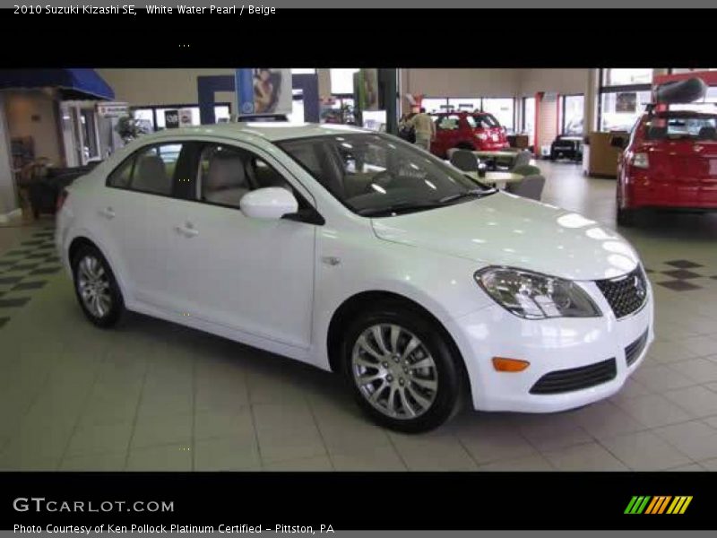 White Water Pearl / Beige 2010 Suzuki Kizashi SE