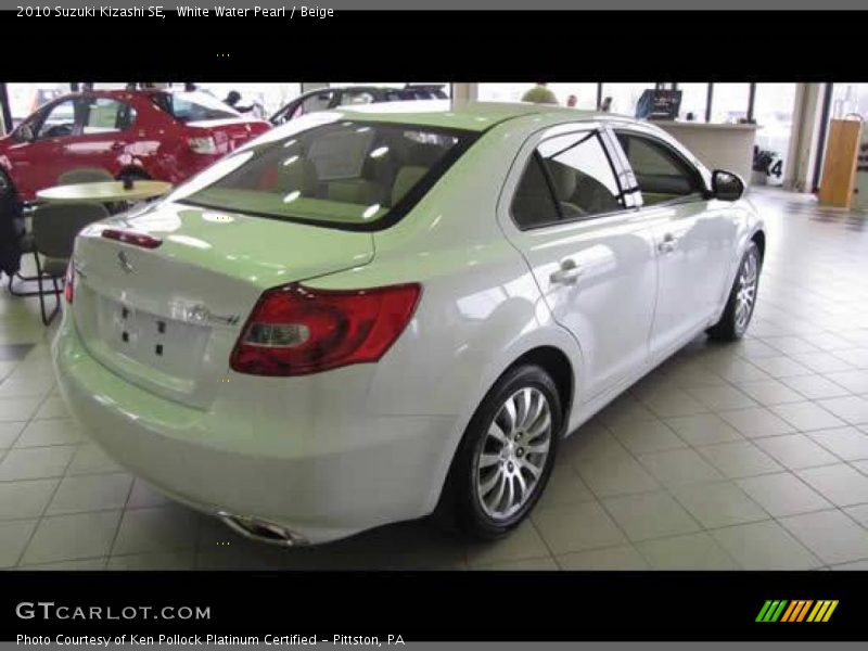 White Water Pearl / Beige 2010 Suzuki Kizashi SE