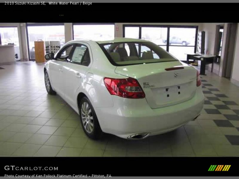 White Water Pearl / Beige 2010 Suzuki Kizashi SE