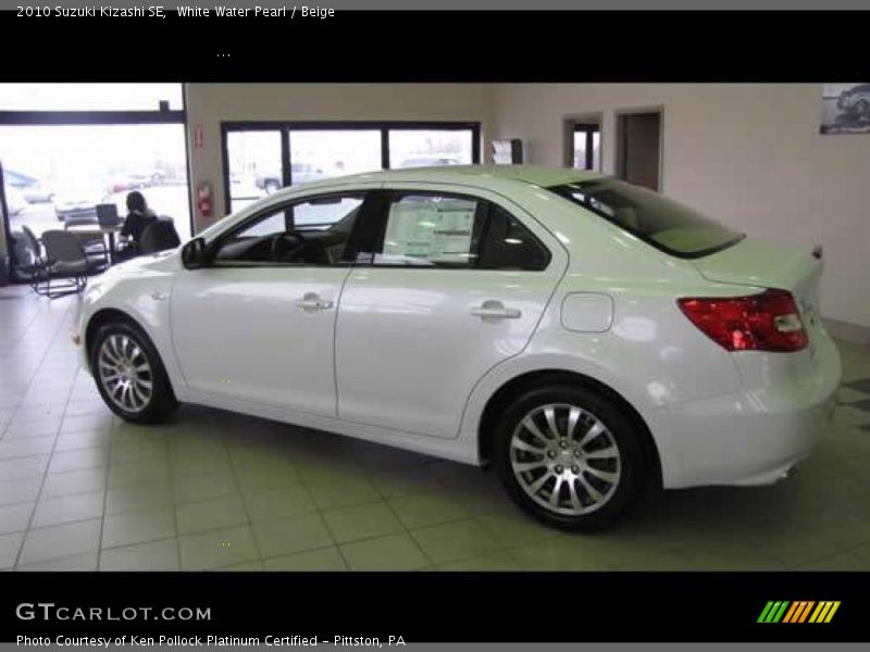 White Water Pearl / Beige 2010 Suzuki Kizashi SE