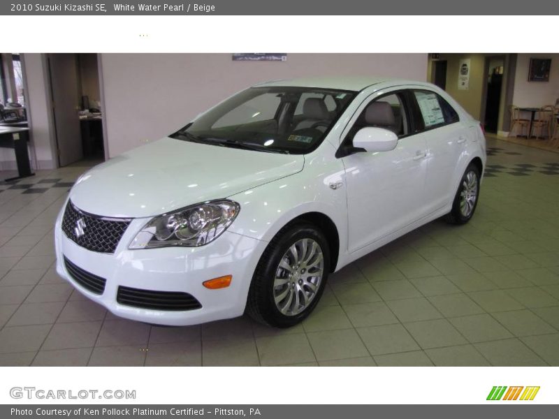 White Water Pearl / Beige 2010 Suzuki Kizashi SE