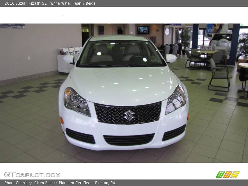 White Water Pearl / Beige 2010 Suzuki Kizashi SE