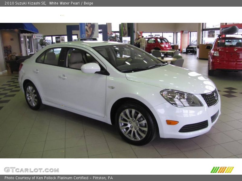 White Water Pearl / Beige 2010 Suzuki Kizashi SE