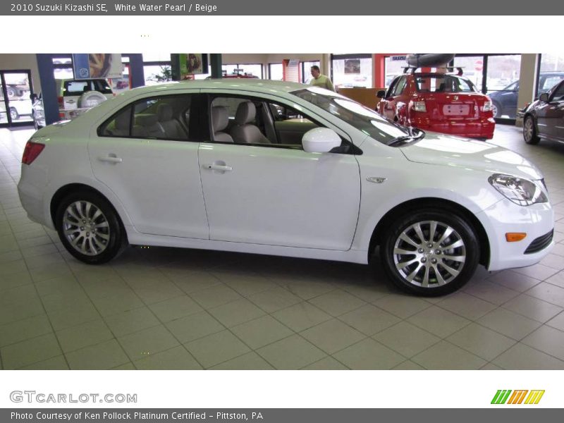 White Water Pearl / Beige 2010 Suzuki Kizashi SE