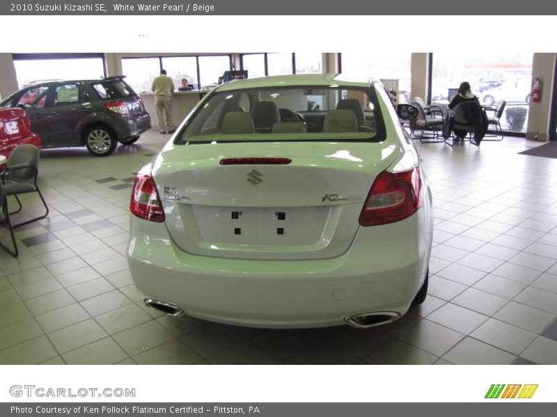 White Water Pearl / Beige 2010 Suzuki Kizashi SE