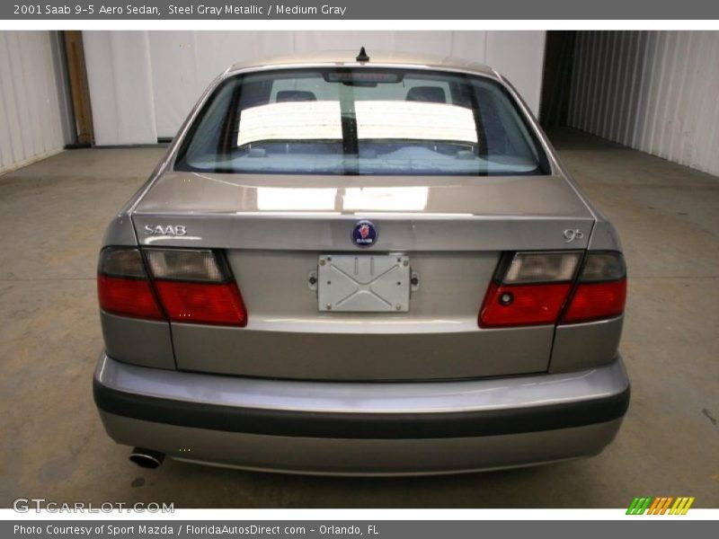 Steel Gray Metallic / Medium Gray 2001 Saab 9-5 Aero Sedan