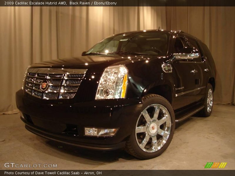 Black Raven / Ebony/Ebony 2009 Cadillac Escalade Hybrid AWD