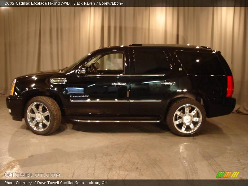Black Raven / Ebony/Ebony 2009 Cadillac Escalade Hybrid AWD