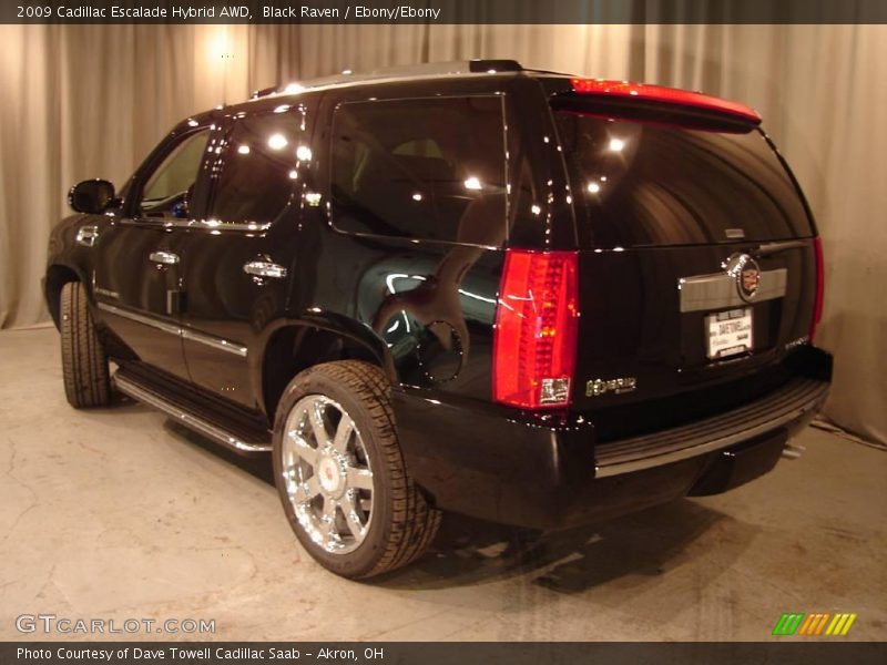 Black Raven / Ebony/Ebony 2009 Cadillac Escalade Hybrid AWD