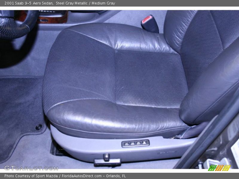 Steel Gray Metallic / Medium Gray 2001 Saab 9-5 Aero Sedan