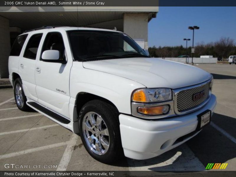 Summit White / Stone Gray 2006 GMC Yukon Denali AWD