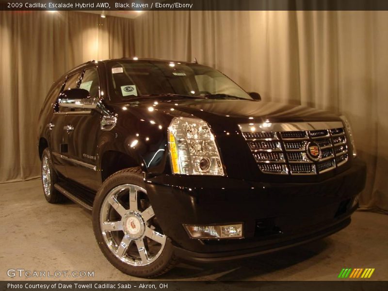 Black Raven / Ebony/Ebony 2009 Cadillac Escalade Hybrid AWD