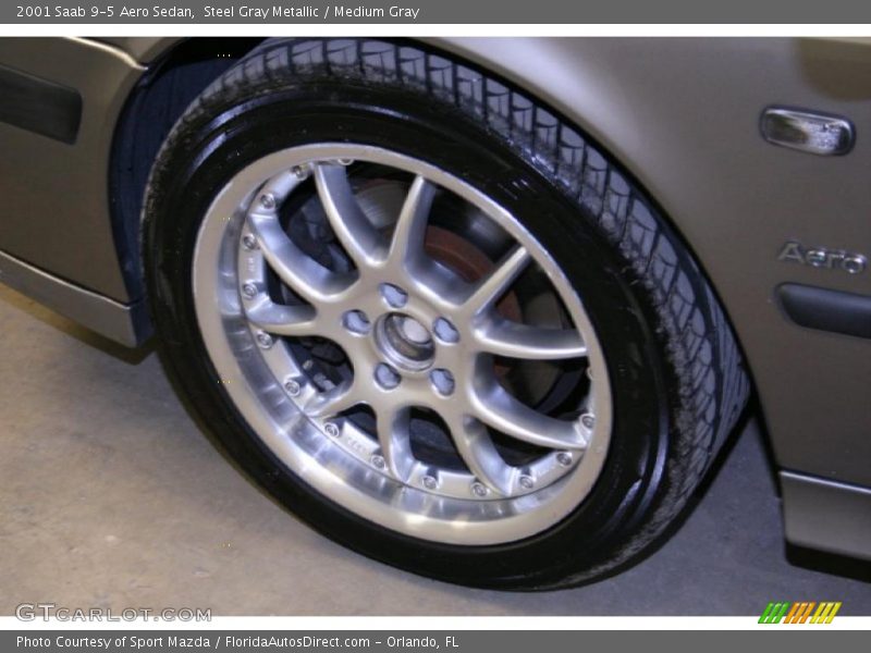 Steel Gray Metallic / Medium Gray 2001 Saab 9-5 Aero Sedan