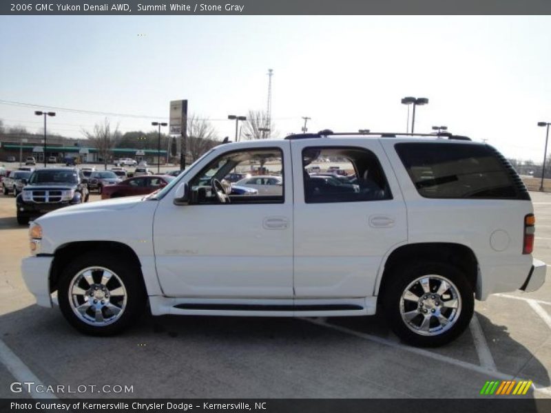 Summit White / Stone Gray 2006 GMC Yukon Denali AWD