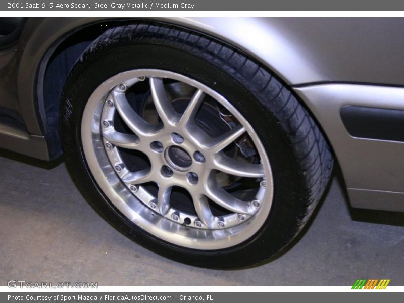 Steel Gray Metallic / Medium Gray 2001 Saab 9-5 Aero Sedan