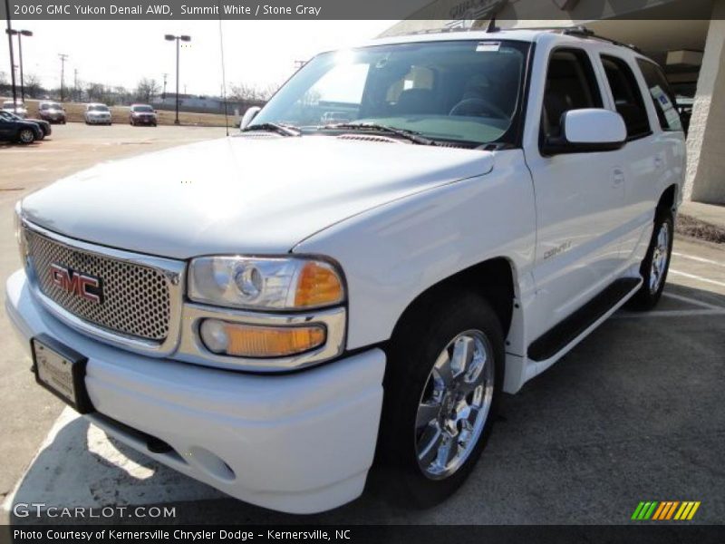 Summit White / Stone Gray 2006 GMC Yukon Denali AWD